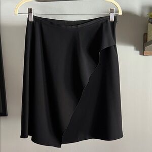 Ann Taylor Asymmetrical Black Skirt